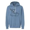 Unisex Garment-Dyed Lightweight Fleece Hooded Sweatshirt Thumbnail
