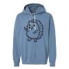 Unisex Garment-Dyed Lightweight Fleece Hooded Sweatshirt Thumbnail