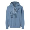 Unisex Garment-Dyed Lightweight Fleece Hooded Sweatshirt Thumbnail