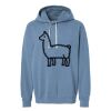 Unisex Garment-Dyed Lightweight Fleece Hooded Sweatshirt Thumbnail