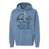 Unisex Garment-Dyed Lightweight Fleece Hooded Sweatshirt Thumbnail