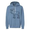 Unisex Garment-Dyed Lightweight Fleece Hooded Sweatshirt Thumbnail